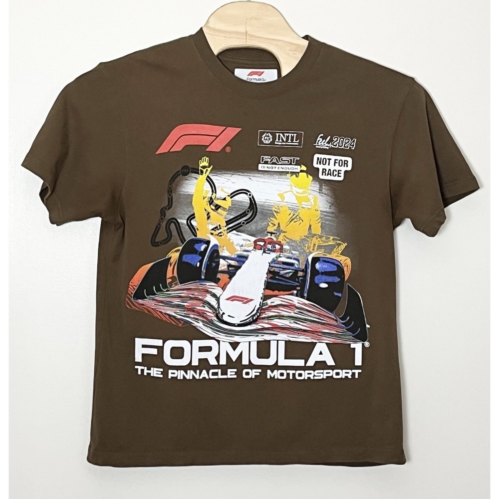 Formula 1 X PacSun Famous T-Shirt Men's Medium Chocolate NASCAR Racing